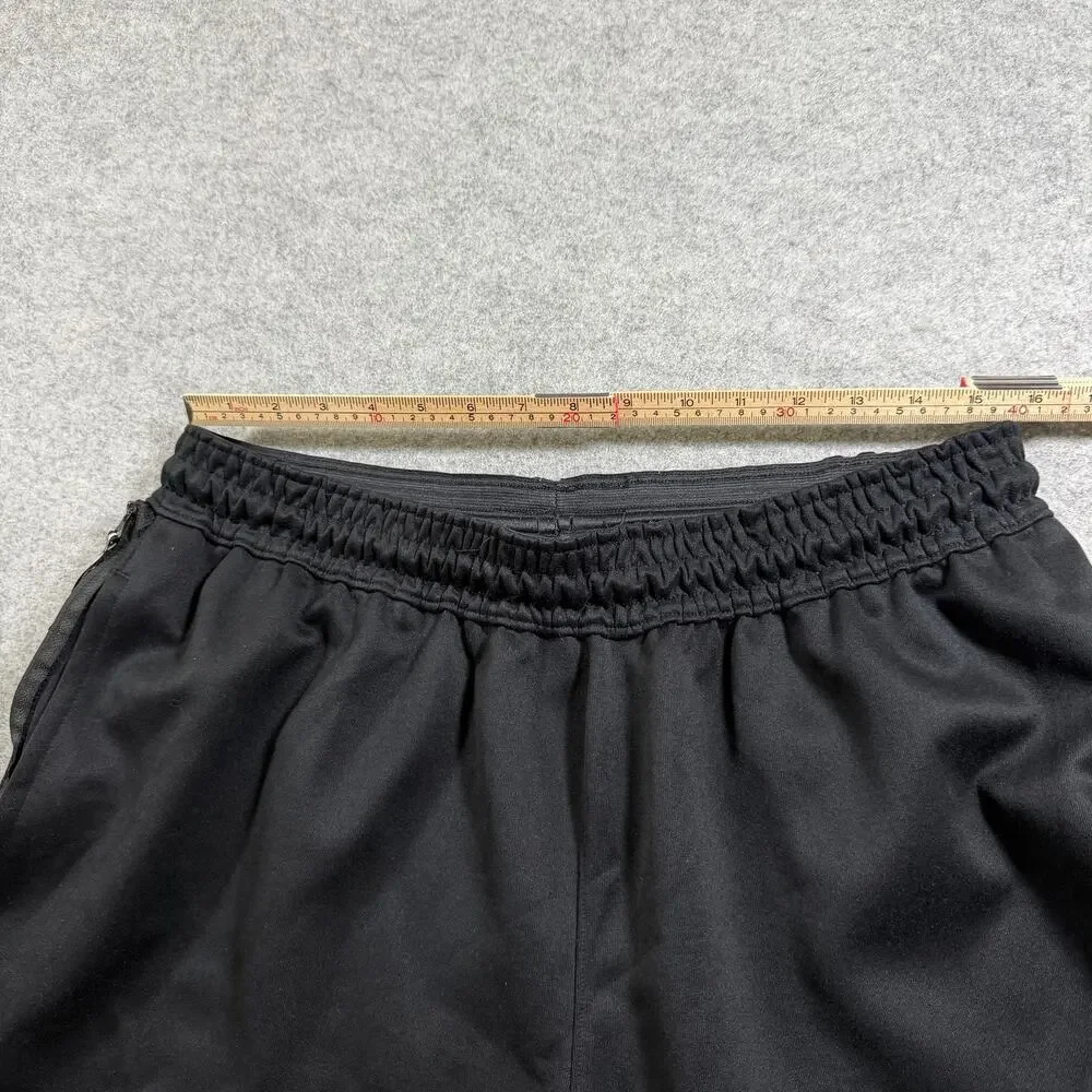 Nike Dri-FIT Shorts Mens XXL Black Athletic Zip Pockets Drawstring Waist Gym
